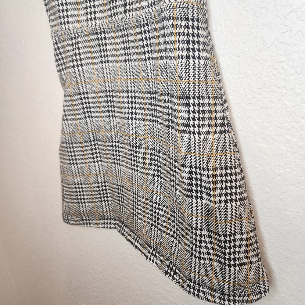 Max Girl Girls Plaid Button-Front Sundress in Beige and Black 8-9 yrs